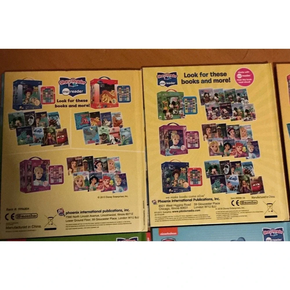 Lot Of 7 Story Reader Me Reader Hard Cover Books, Up, PAW Patrol, Mickey, Minnie